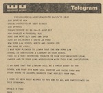 Western Union Telegram Dated April 15, 1975 from President Gerald R. Ford to Hon. Charles W. Froessel by New York Law School