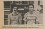 1984 newly-elected editors of Journal of International and Comparative Law by New York Law School