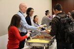 Staff and administrators served breakfast for dinner to help students power through final exams by New York Law School