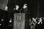 Bernard Mendik, receiving honorary degree in 1994 by New York Law School