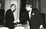 NJ Governor Byrne (left) and Dean Shapiro (right) | 1980 Annual Dinner by New York Law School