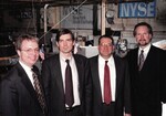 At the New York Stock Exhange | William M. Dailey, Class of 1993; Rodney S. Chase, Jr, Class of1986; Howard Bernstein, Class of 1997; Robert J. McSweeney, Class of 1980