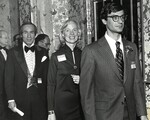 Harry Katrichis, Class of 1978; Margaret Bearn, Associate Dean of NYLS; and Zuhayr A. Moghrabi, Class of 1967 by Mendik Library