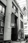 NYLS 47 Worth Street - school name underneath flagpole in front of 57 (1999) by New York Law School