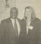 United States Supreme Court Justice Clarence Thomas, with the L Editor in Chief Susan Harper in March 2000 by New York Law School