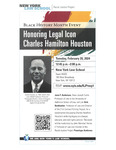 Black History Month Event: Honoring Legal Icon Charles Hamilton Houston by New York Law School