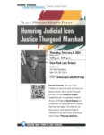 Black History Month Event: Honoring Judicial Icon Justice Thurgood Marshall by New York Law School