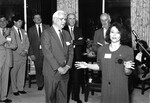 Connecticut Alumni Reception, Oct. 10, 1990 | Lloyd Hall’51, J. William Campo, Stanley B. Doyle, Jr. ’49 & Norine Krasnogor ‘85