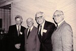 Marc Krieg, Class of 1971; Hon. Leo McGinty, Class of 1954; Harry Wellington; Bernard Vishnick, Class of 1965 | Long Island Alumni Reception | October 15, 1996 by Mendik Library