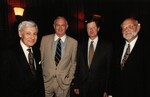 Lawrence Huntington, Sen. Lowell Weicker | 1997 Holiday Party