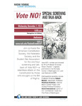 Vote No! Special Screening and Talk-Back