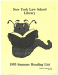 1993 Summer Reading List by Mendik Library
