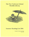 2001 Summer Reading List by Mendik Library