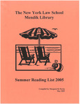 2005 Summer Reading List by Mendik Library