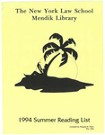 1994 Summer Reading List by Mendik Library