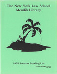 1995 Summer Reading List by Mendik Library