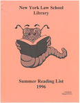 1996 Summer Reading List by Mendik Library