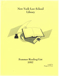 1997 Summer Reading List by The Mendik Library