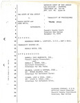 TRANSCRIPT OF PROCEEDINGS: VOLUME XVIII by Official Court Reporter, Passaic County Courthouse